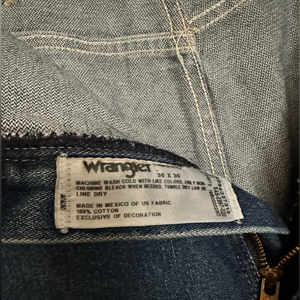 🇺🇸 100% USA COTTON VINTAGE WRANGLER 13MGSHD George Straight Collection - Picture 5 of 6
